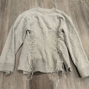 Pixie market corset sweatshirt size small new